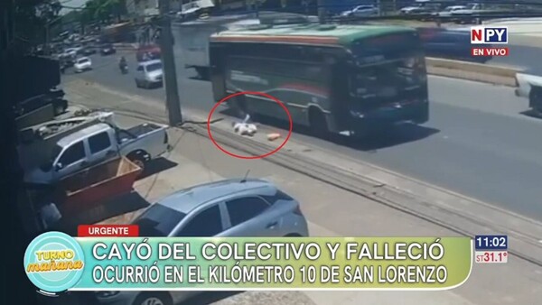 Mujer muere tras caer de un bus al intentar seguir a un ladrón