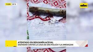 Balean casa de suboficial y dejan nota de amenaza: “devuelvan la mercadería o la plata”  - ABC Noticias - ABC Color