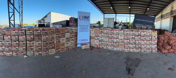 Golpe al contrabando: Incautan 15 toneladas de productos frutihortícolas - ADN Digital