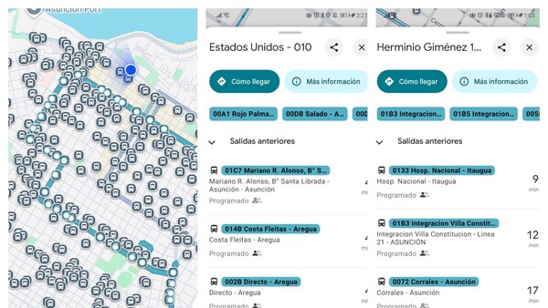 Google Maps ya te muestra itinerarios de los colectivos