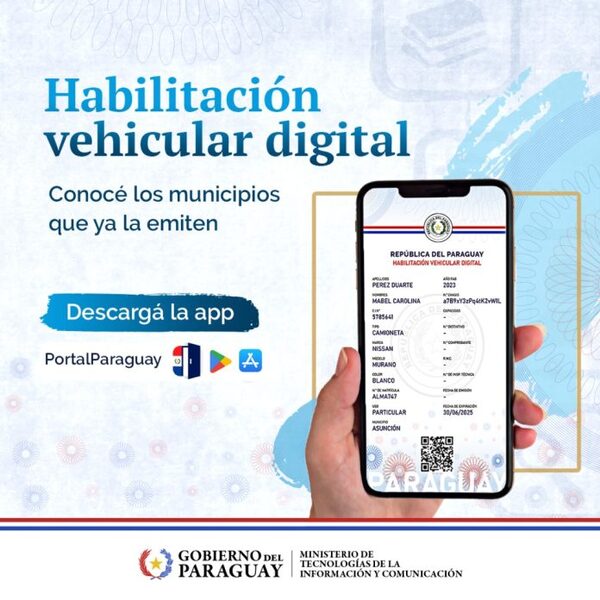 Ciudadanos de 12 municipios ya pueden portar su habilitación vehicular en formato digital - El Trueno