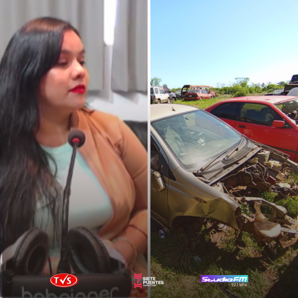 ADRIANA MEZA CONTINÚA SIN RESPUESTAS SOBRE EL 'CARNEO' DE SU AUTO EN EL CORRALÓN DE ENCARNACIÓN - TVS