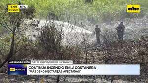 Focos de calor se mantienen activos en la Costanera Norte: “dependemos de fenómenos climáticos” - ABC Noticias - ABC Color