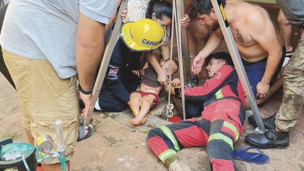 Bebé cayó en pozo de 25 metros: “Gracias a Dios, salió con vida”