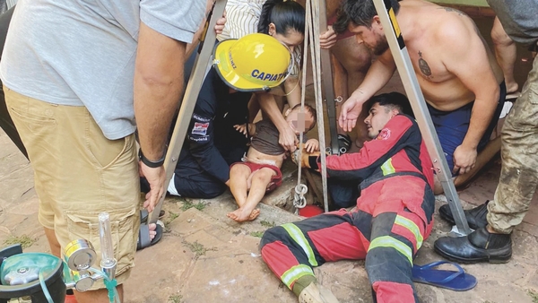 Bebé cayó en pozo de 25 metros: “Gracias a Dios, salió con vida”