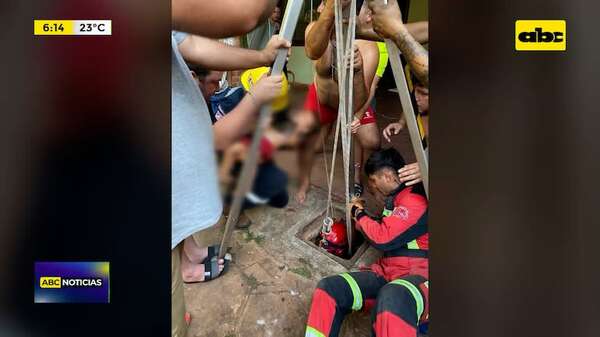 Capiatá: Rescatan a niño de dos años y un hombre tras caer en pozo  - ABC Noticias - ABC Color