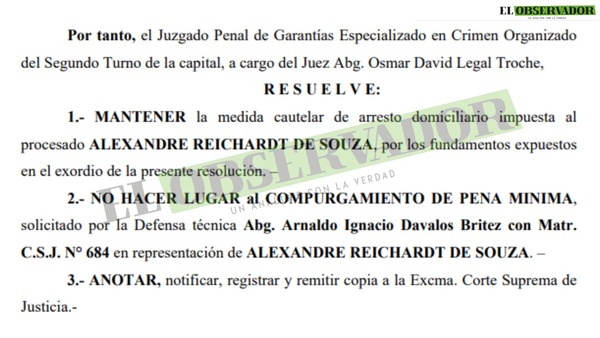 Presunto colaborador de Jarvis seguirá con arresto domiciliario 