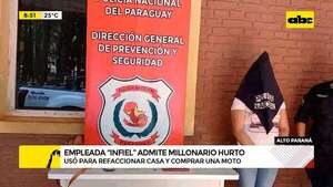 Empleada doméstica robó más de G. 50 millones y fue detenida  - ABC Noticias - ABC Color