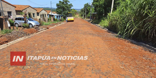 PAVIMENTACIÓN DE EMPEDRADO AVANZA EN TRINIDAD - Itapúa Noticias