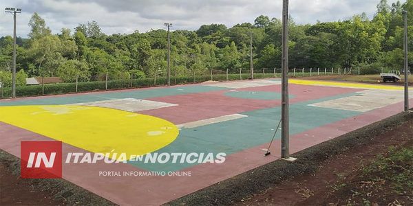 NVA. ALBORADA: AVANZA LA CONSTRUCCIÓN DE LA LOSA DEPORTIVA EN PUERTO SAMUHÚ - Itapúa Noticias
