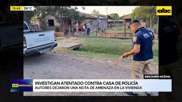 Atentado contra casa de policía: investigan si uniformados incurrieron en hecho irregular - ABC Noticias - ABC Color
