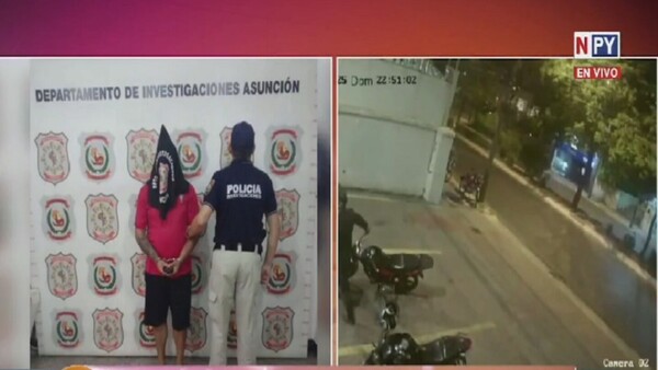 Capturan a presunto autor de violento robo en local gastronómico