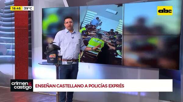 Video: comisario imparte clases de lengua castellana a “policías exprés” - Crimen y castigo - ABC Color