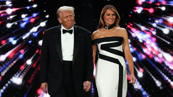 La alta costura predominó en el baile inaugural en EEUU