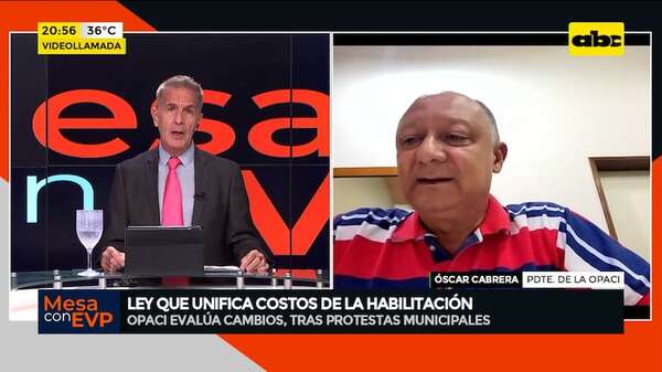 Video: Opaci propondrá cambios en ley que unifica costos de habilitación para que “se ajuste a la realidad” - Mesa de Periodistas - ABC Color