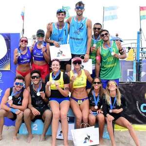 Vóleibol playa: Fio Núñez-Laura Ovelar, de plata - Polideportivo - ABC Color