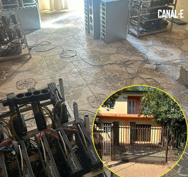ALLANAN VIVIENDA QUE OPERABA COMO GRANJA DE CRIPTOMONEDAS