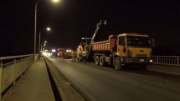 Puente Remanso: se iniciaron trabajos nocturnos de mantenimiento - Nacionales - ABC Color