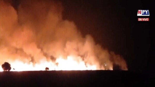 Incendio de gran magnitud afectó varias hectáreas en Quiindy