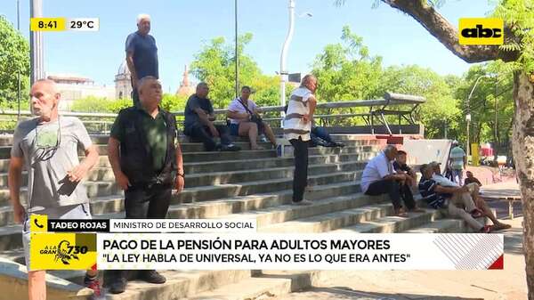 Atraso en cobro de adultos mayores: ministro pide disculpas por “inconveniente involuntario” - ABC Noticias - ABC Color