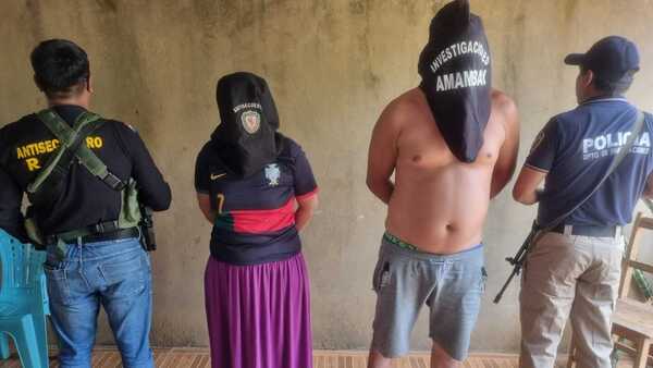 Capturan a pareja tras operativo por caso de secuestro exprés en Capitán Bado