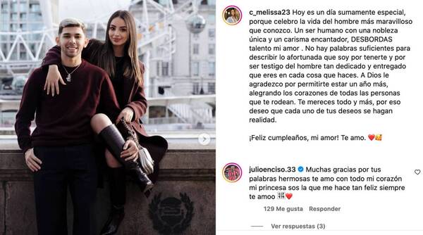 Ochororo el amor: la tierna dedicatoria de “lapa” de Enciso y la respuesta “ñambeña” de la “Joya”