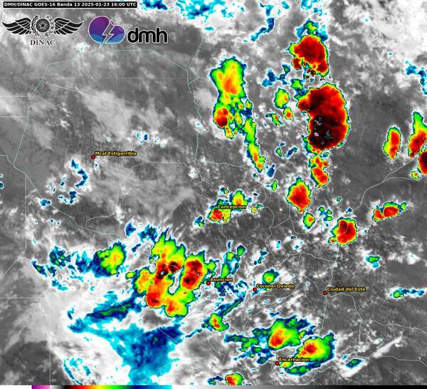 Alerta meteorológica por tormentas severas en Asunción y 14 departamentos - ADN Digital