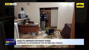 Video: grupo armado asaltó al hermano del intendente de Paso Yobái - ABC Noticias - ABC Color