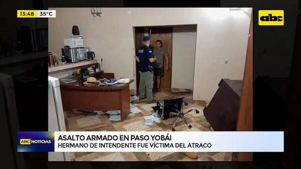 Video: grupo armado asaltó al hermano del intendente de Paso Yobái - ABC Noticias - ABC Color