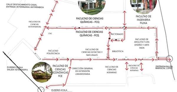 La Nación / UNA ajustará tránsito del campus por exámenes de becarios
