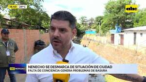 Video: Nenecho se desentiende de la calamitosa situación de la ciudad y culpa a “inconsciencia” de la gente - ABC Noticias - ABC Color