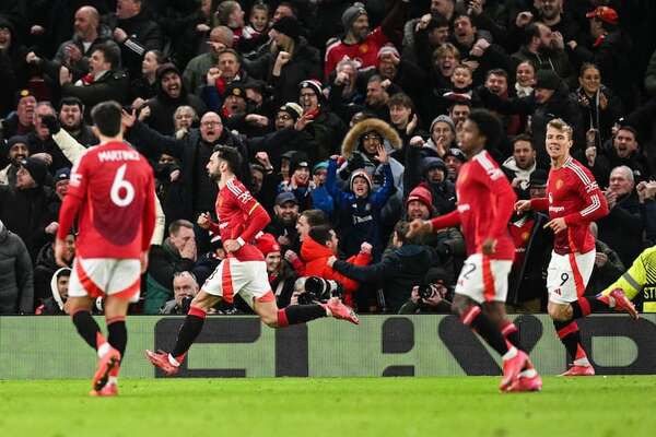 Bruno Fernandes a pase de Lisandro Martínez alivia al United, asentado en el ‘top 8′ - Fútbol Internacional - ABC Color