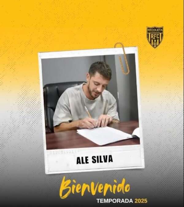 Ale Silva le pone la firma al Deportivo Recoleta - Fútbol - ABC Color