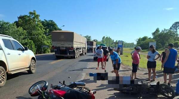 Choque entre motocicletas deja un fallecido - Noticiero Paraguay