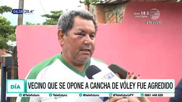 Conflicto por cancha de vóley terminó en moquete entre vecinos