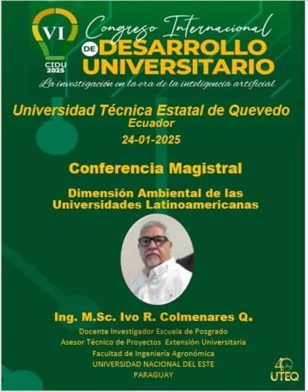 Docente de la UNE participará en Congreso Internacional de Desarrollo Universitario