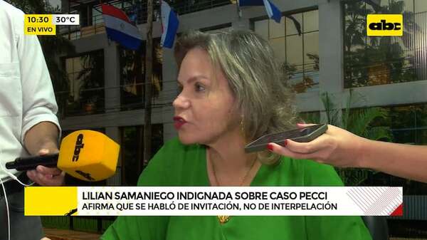 Senadora, molesta por dictamen, lamenta poco interés en caso Pecci  - ABC Noticias - ABC Color