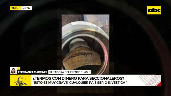 Termos con plata: “en cualquier país serio se investiga”, dice senadora y anuncia pedido de informe - ABC Noticias - ABC Color