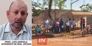 INTENDENTE DE GRAL. ARTIGAS RECLAMA AL MOPC POR FALTA DE COMPROMISO EN OBRA VIAL CLAVE - Itapúa Noticias