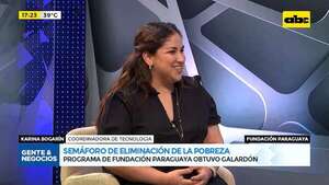 Premio mundial a herramienta paraguaya: “Semáforo de Eliminación de Pobreza” obtiene galardón - Gente & Negocios - ABC Color