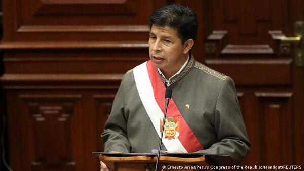 Suprema de Perú confirma prisión preventiva a Pedro Castillo