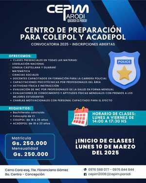 CEPIM lanza cursillo de ingreso para aspirantes a la Policía Nacional