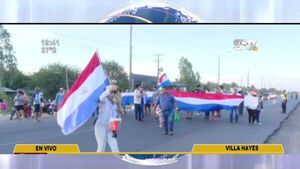 Manifestación contra la suba del peaje en Villa Hayes - SNT