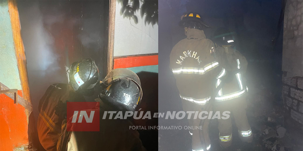 INCENDIO CONSUMIÓ VIVIENDA EN EL BARRIO SAN JUAN DE MA. AUXILIADORA - Itapúa Noticias