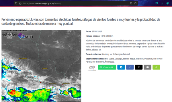La tercera, ¿la vencida? Meteorología emite nuevo boletín especial por tormentas - ADN Digital