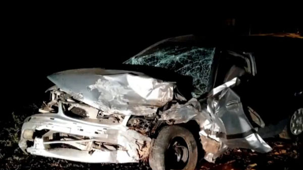 Violento choque de autos deja a dos conductores fallecidos en Nueva Italia