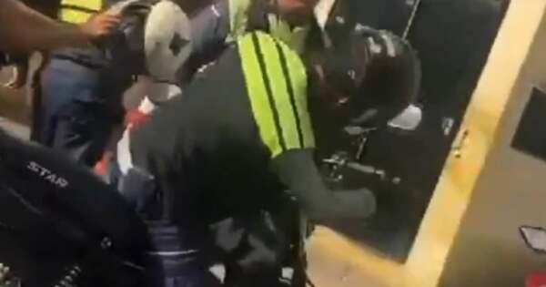 La Nación / PMT fue detenido luego de agredir a conductor de plataformas en Ñemby