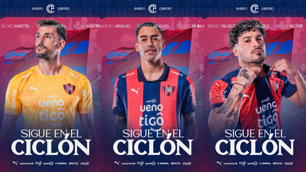 Versus / Cerro Porteño anuncia tres renovaciones a horas de su estreno en el Apertura
