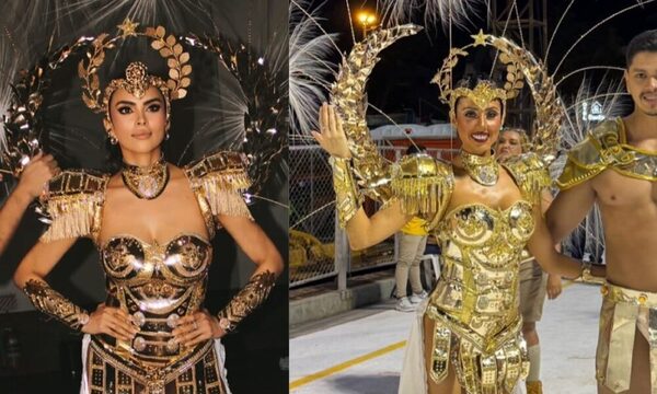 (VIDEO) ¡El traje alegórico de Miss Universo Paraguay apareció en los corsos encarnacenos!