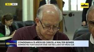 Video: condenan a 15 años de prisión al exministro torturador Walter Bower - ABC Noticias - ABC Color